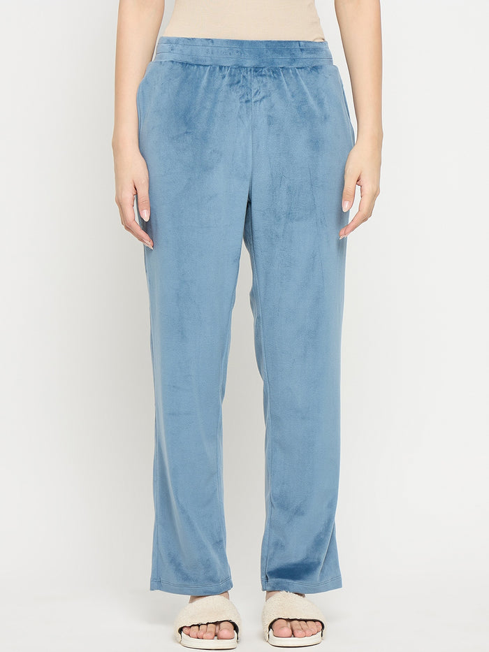 mSECRET Blue Solid Track Bottoms