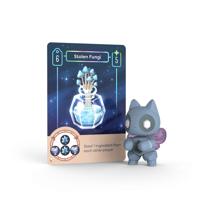 Mystic Moon Vinyl Figure Blind Box - Quartz with holographic card