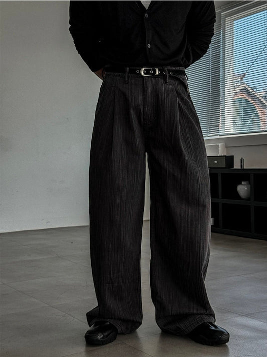 Rain Stripe Wide Pants