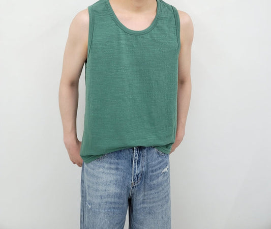 Slub Loose Fit Sleeveless Tee