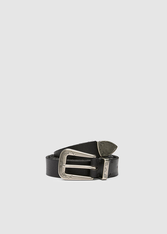 WESTERN ENGRAVED LEATHER BELT