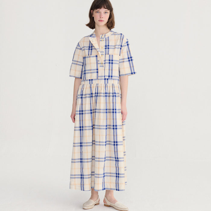 Women's Cotton Dress - Fun Tartan