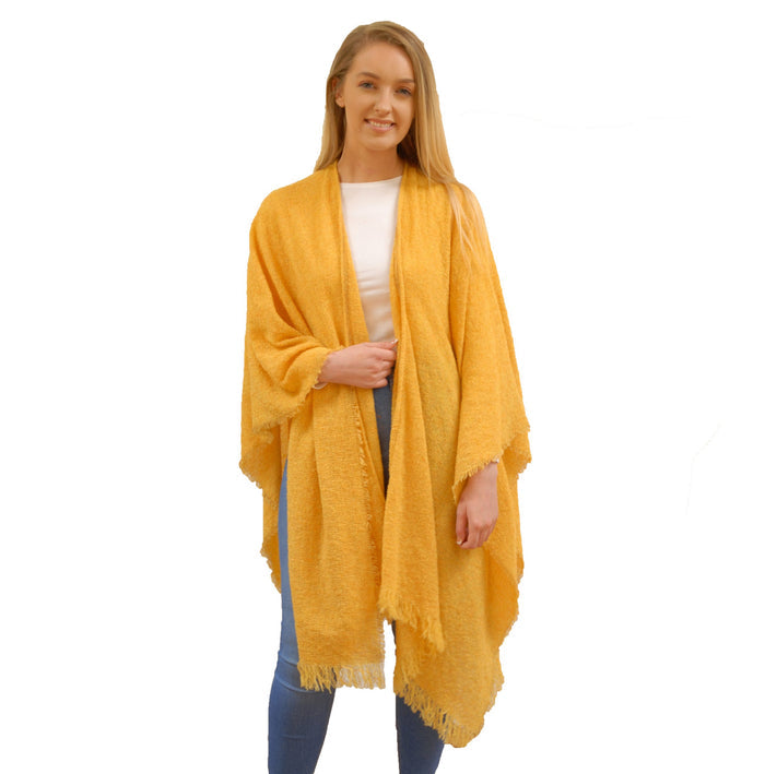 Lemon - Lambswool Ruana