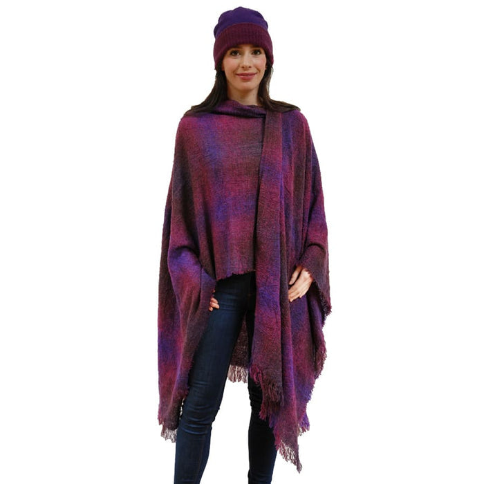 Wild Berry - Lambswool Ruana