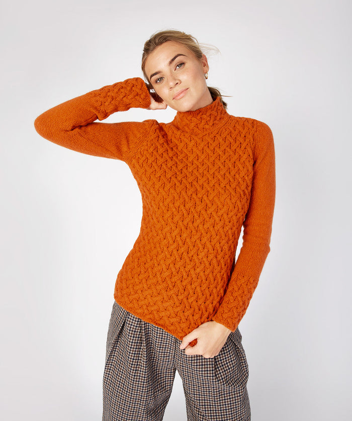 Small / Terracotta Orange - IrelandsEye Knitwear