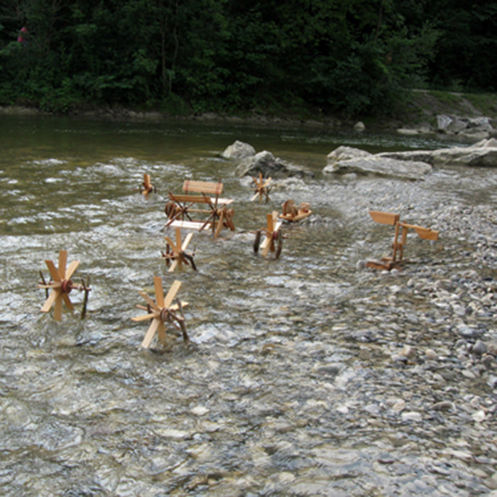 Wooden Little Waterwheel